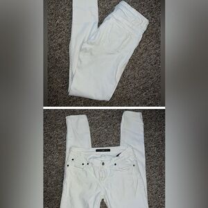Big Star “Alex” mid rise skinny white jeans 27​